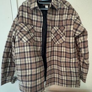 Brazos Plaid Brown Men's Jacket